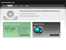 Tablet Screenshot of openweather.org